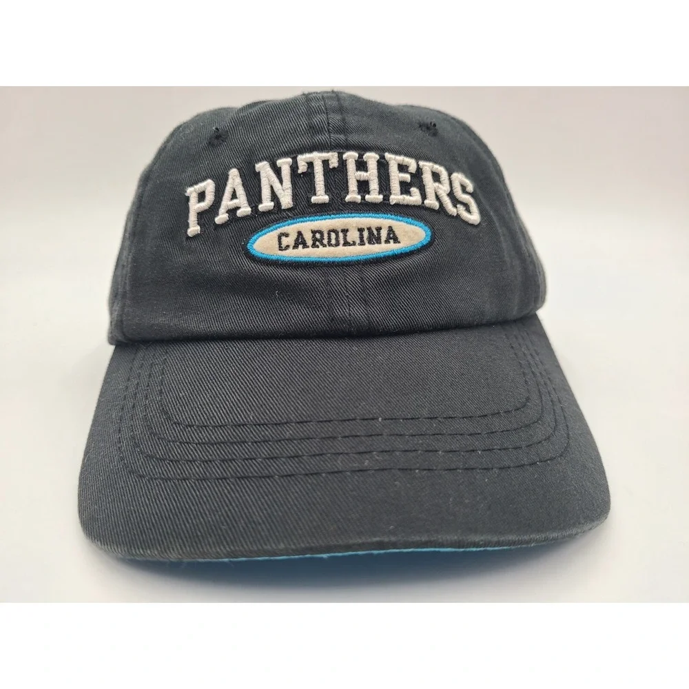 Youth Carolina Panthers Reebok Strapback Adjustable Hat Cap NFL‎ Football Black